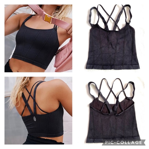 Free People Tops - FP Movement • NWOT Stay With Me Tank Vintage Black